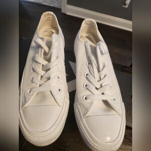 Converse White Monochrome Low-Top Sneakers